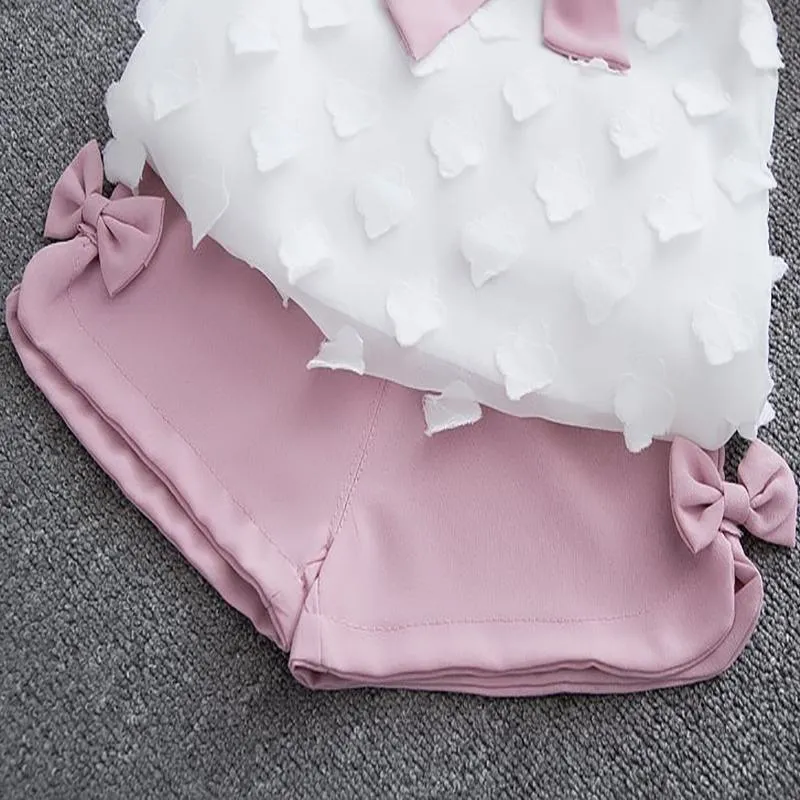 2-piece Chiffon Top & Shorts for Toddler Girl