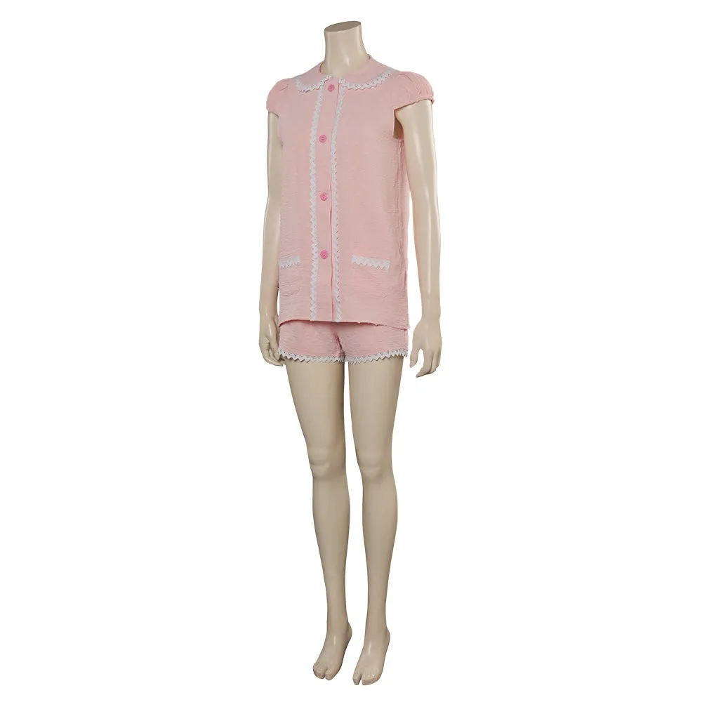 2023 Margot Robbie Pink Pajamas Halloween Carnival Suit Cosplay Costume