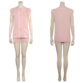 2023 Margot Robbie Pink Pajamas Halloween Carnival Suit Cosplay Costume