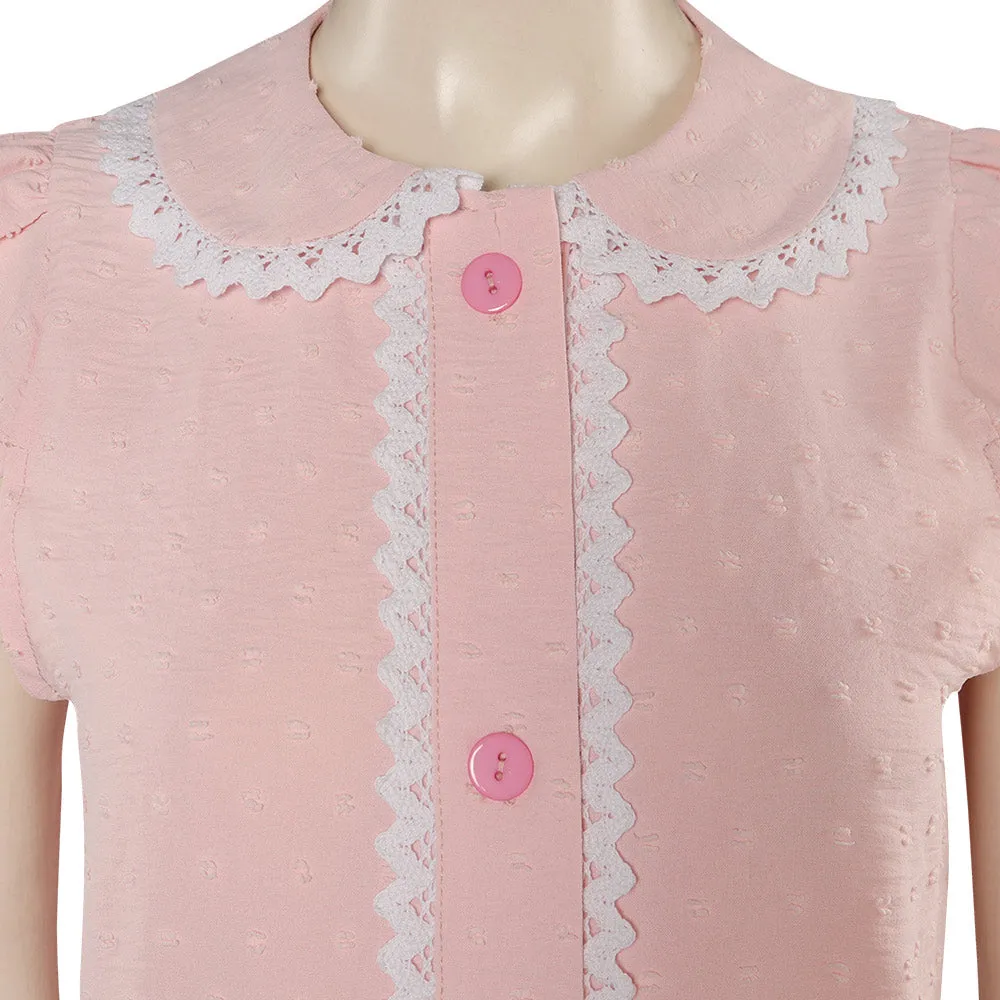 2023 Margot Robbie Pink Pajamas Halloween Carnival Suit Cosplay Costume