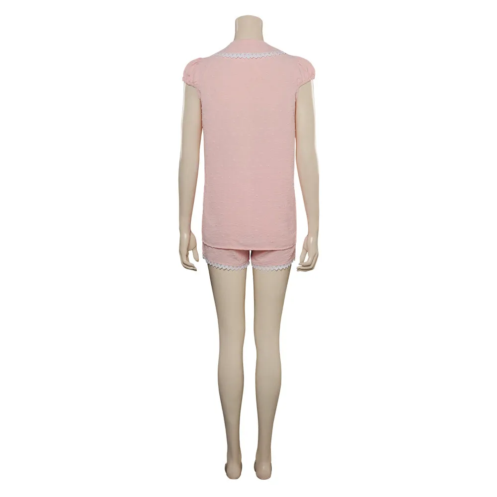 2023 Margot Robbie Pink Pajamas Halloween Carnival Suit Cosplay Costume