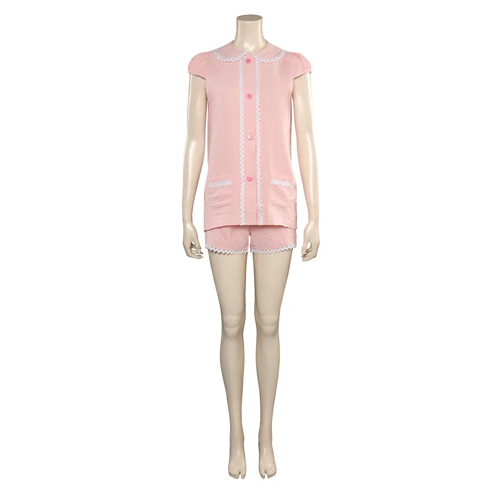 2023 Margot Robbie Pink Pajamas Halloween Carnival Suit Cosplay Costume