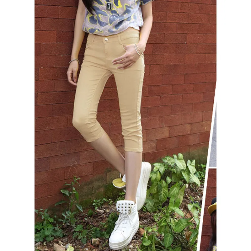 Amy Fashion - Candy Pantalon Female Capris Pants
