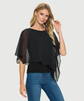 Asymmetrical Chiffon Top