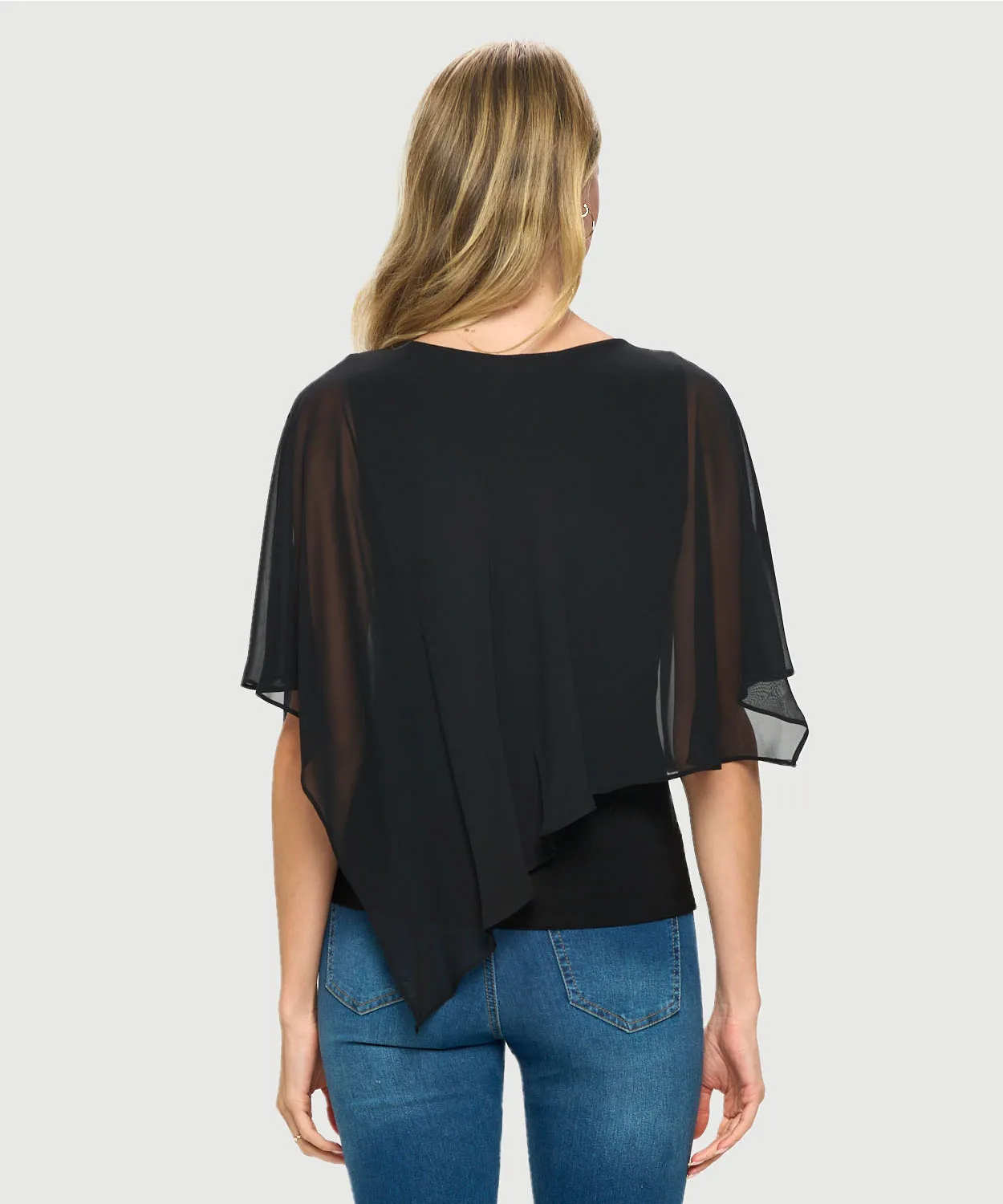 Asymmetrical Chiffon Top