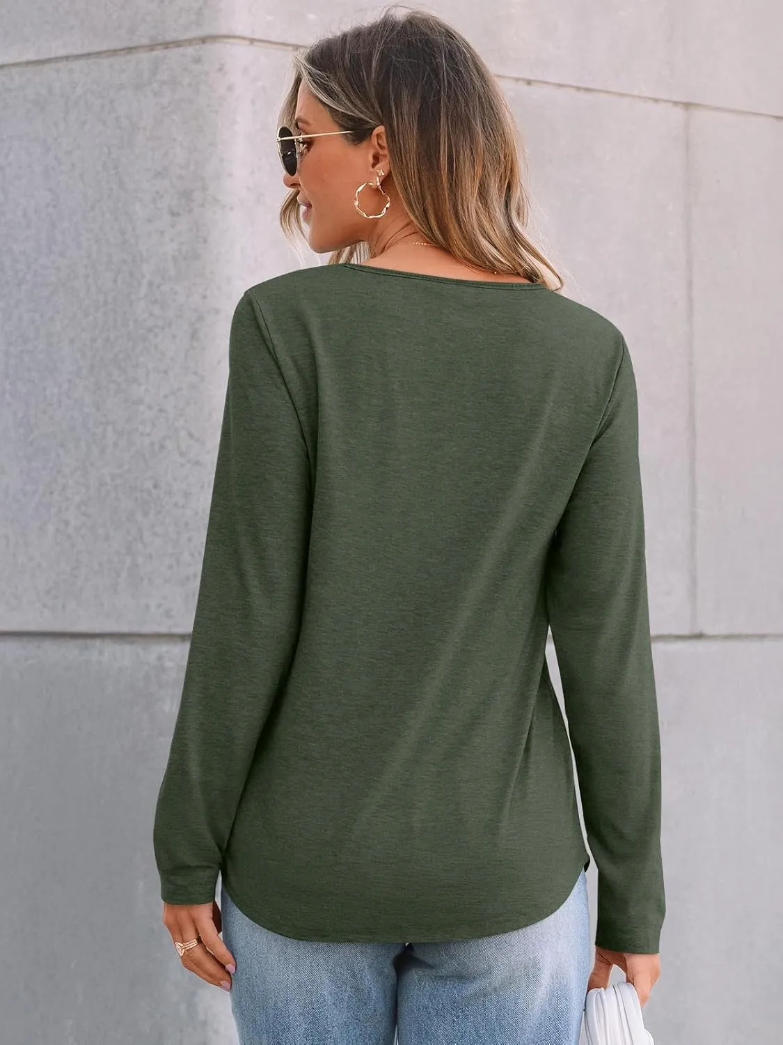 AUTOMET Womens Long Sleeve T-Shirts Business Dressy Casual Tops Trendy Blouse Fall Fashion Outfits Lace Crewneck Clothes 2025
