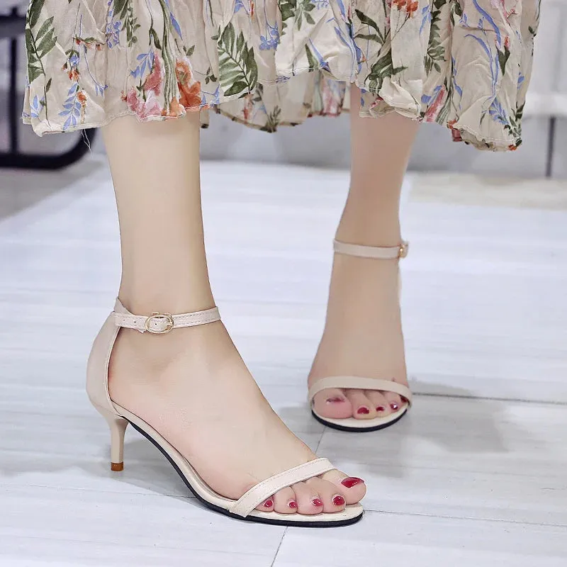 Banquet Party High Heels with Buckle