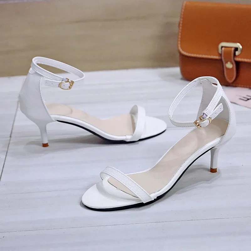 Banquet Party High Heels with Buckle
