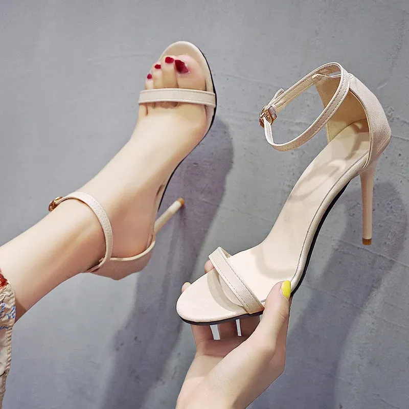 Banquet Party High Heels with Buckle