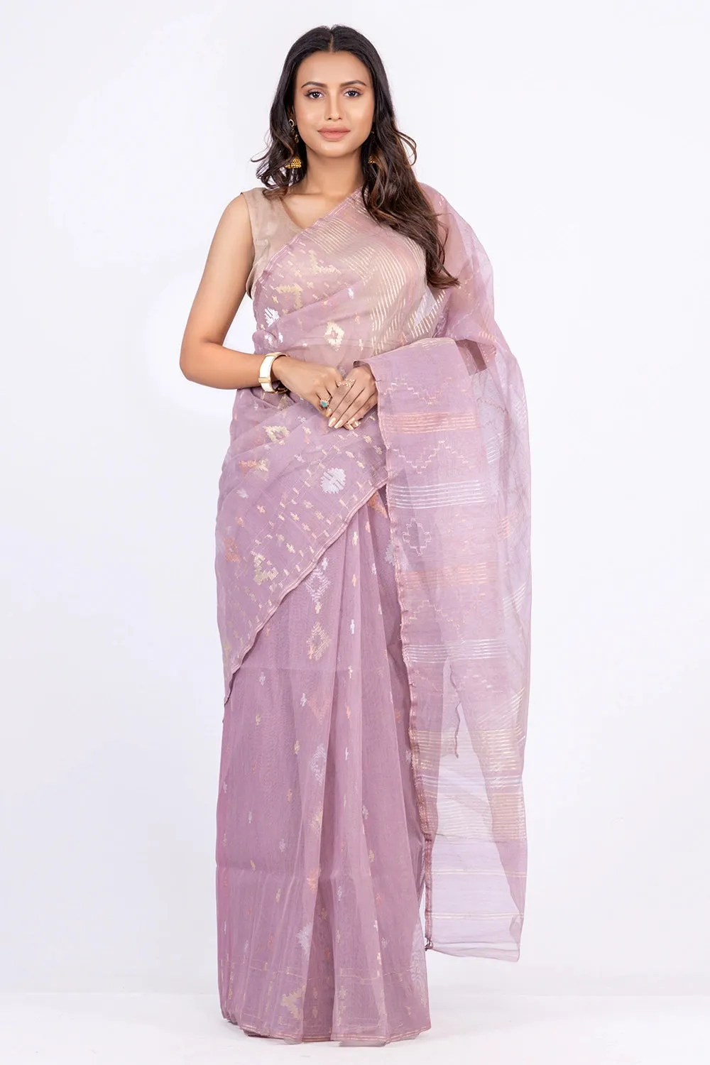 Belwari Jamdani Saree