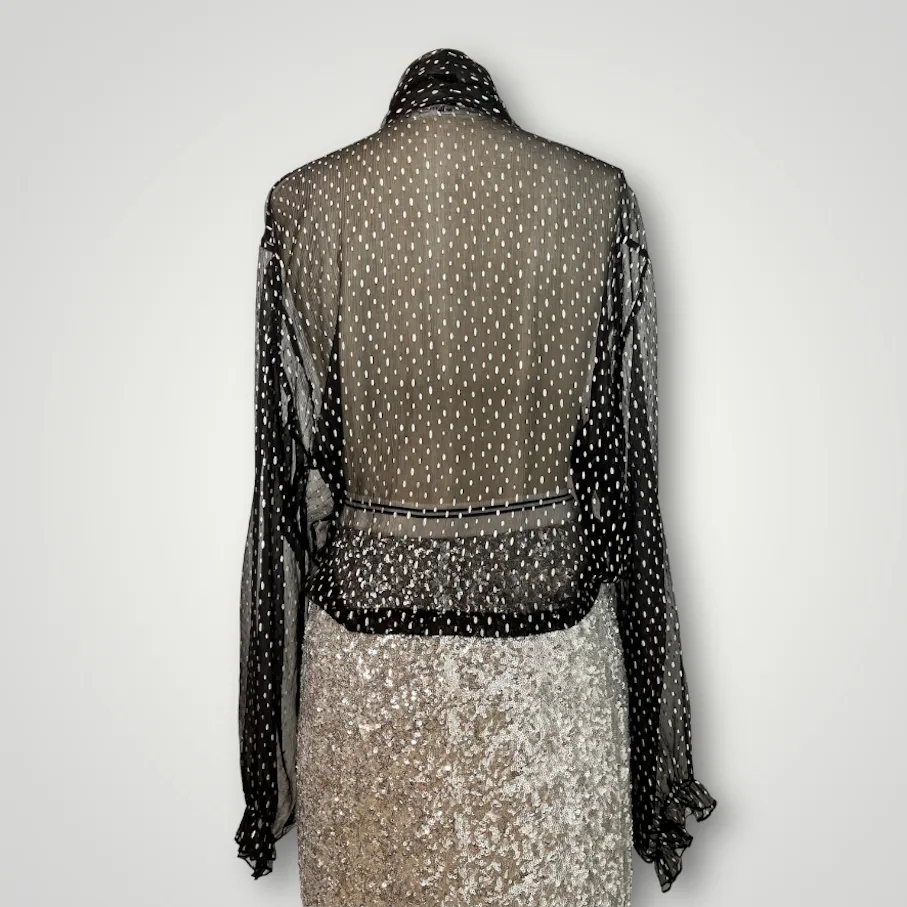 Black Silk Blouse