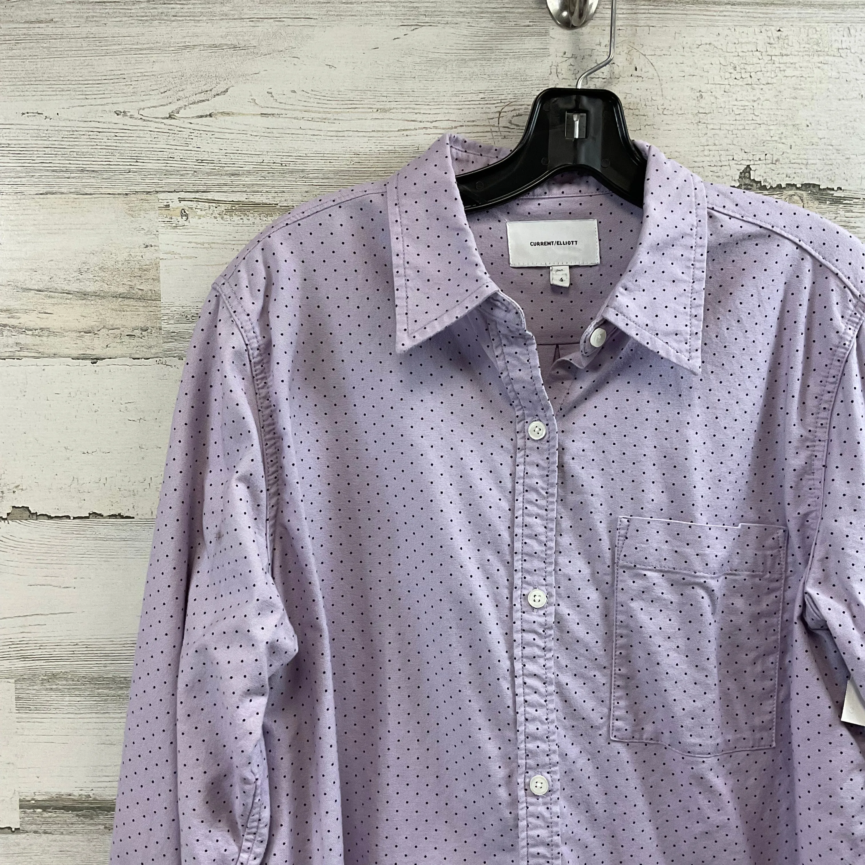 Blouse Long Sleeve By Current Elliott  Size: Xl
