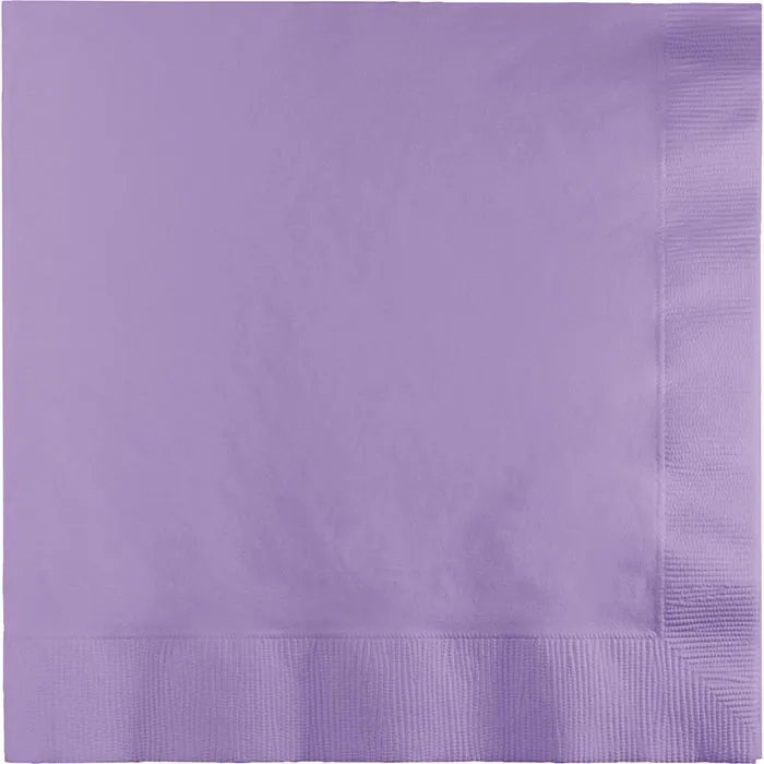 Bulk Luscious Lavender Dinner Napkins 3 Ply (250 per Case)