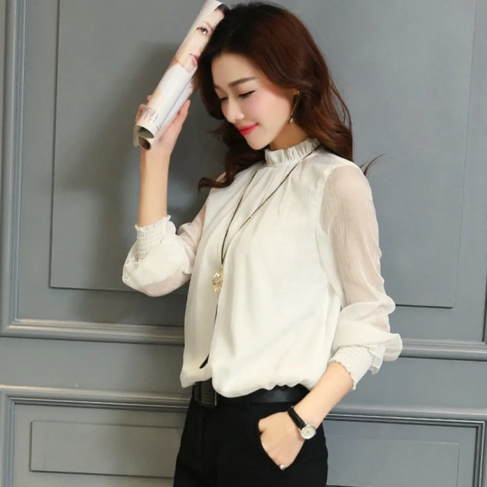 Chiffon Blouse Long Sleeve