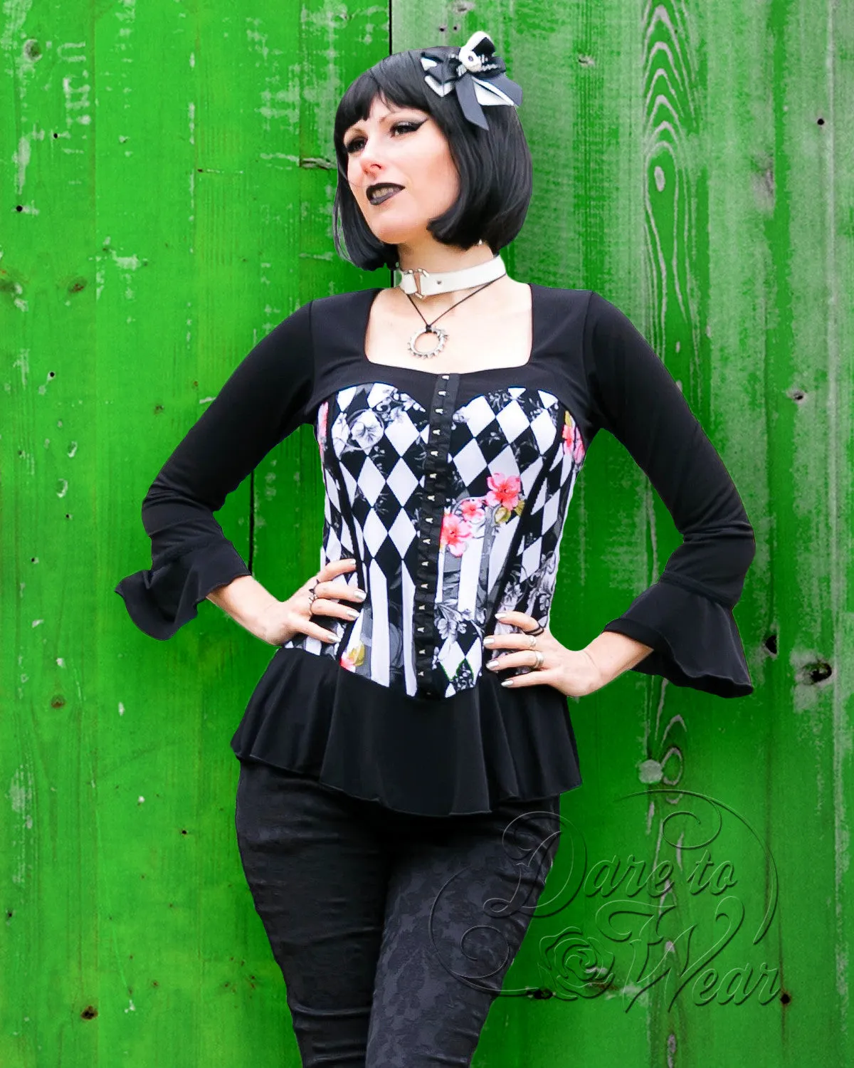 Corsetta Top in Purple Rose