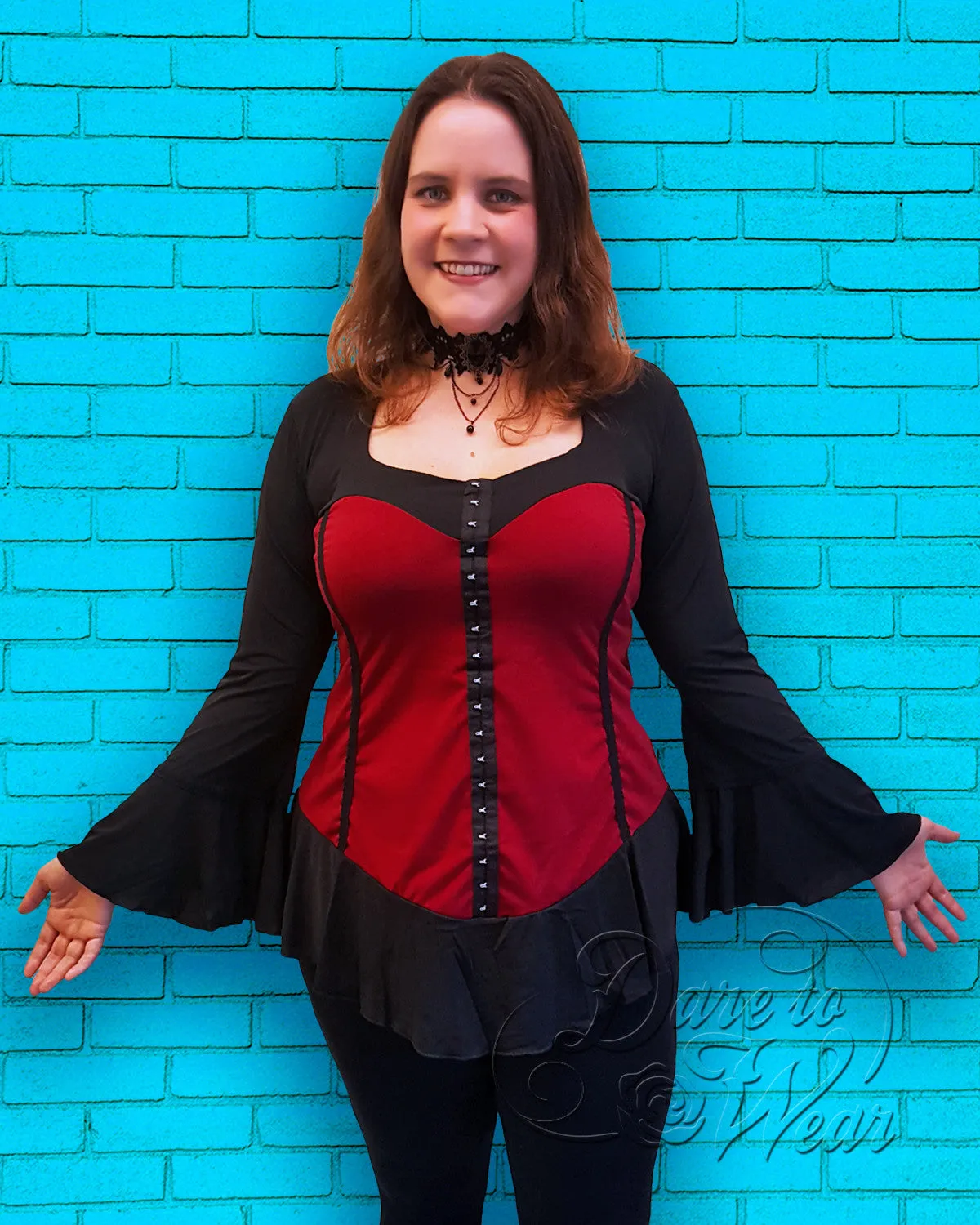 Corsetta Top in Purple Rose