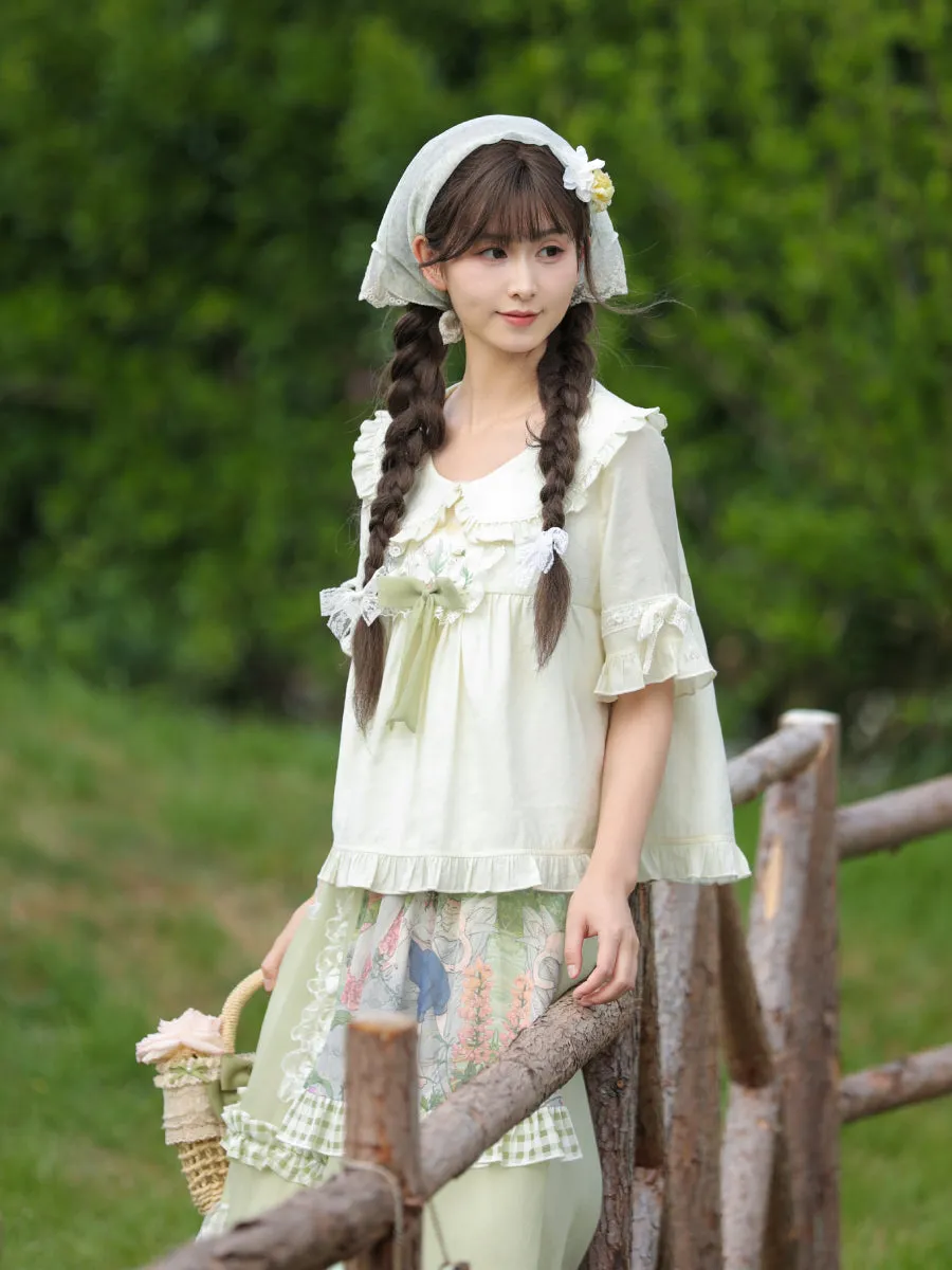 Forest Prince Pastoral Chiffon Blouse