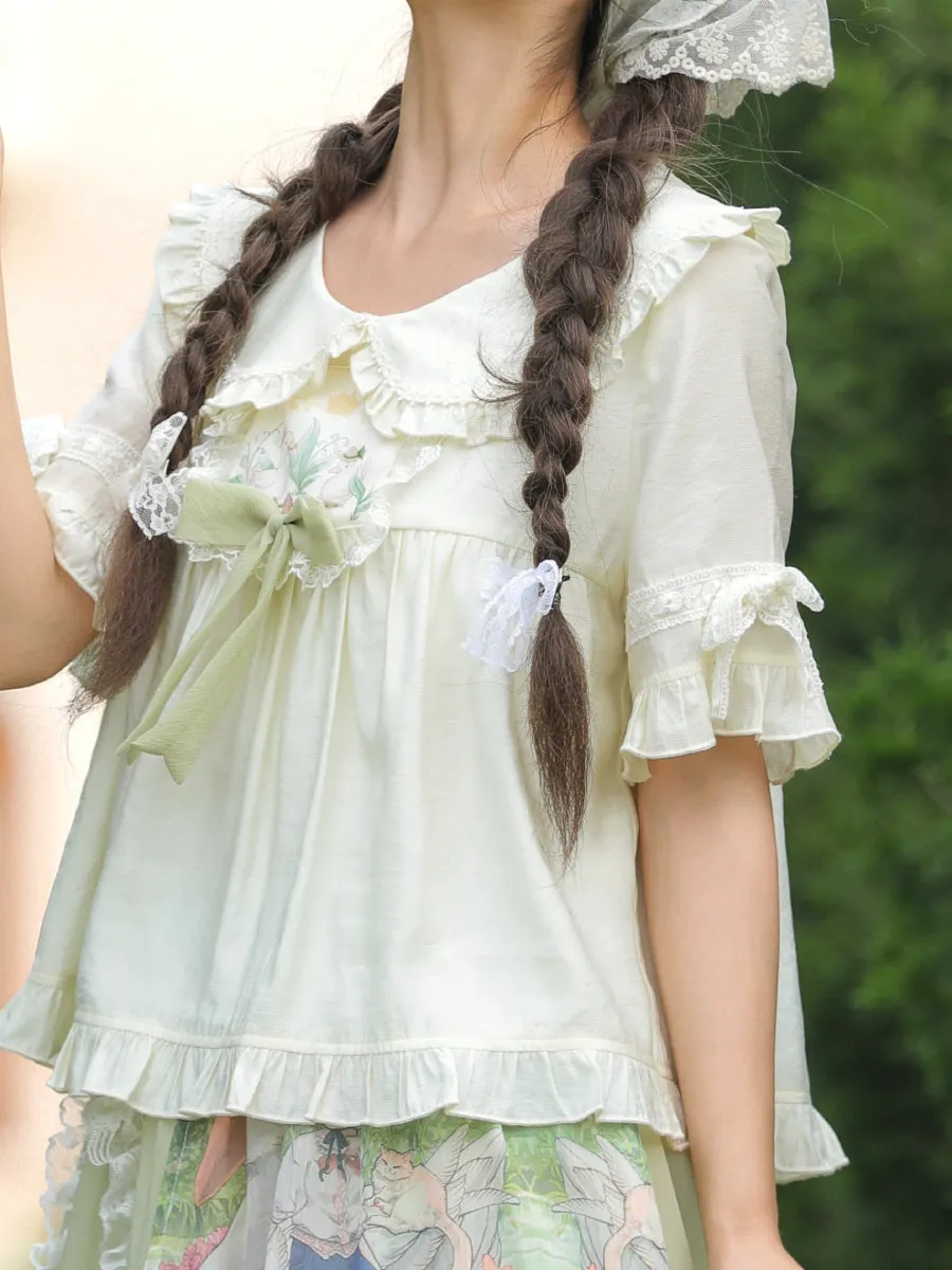 Forest Prince Pastoral Chiffon Blouse