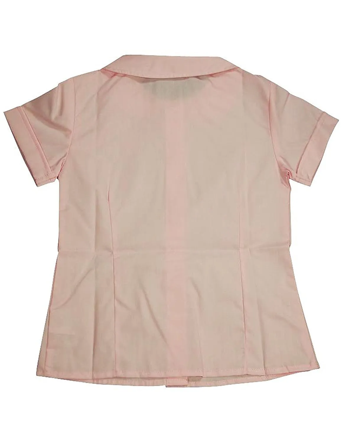 French Toast - Big Girls' Short Sleeve Peter Pan Blouse, Pink 33153-20