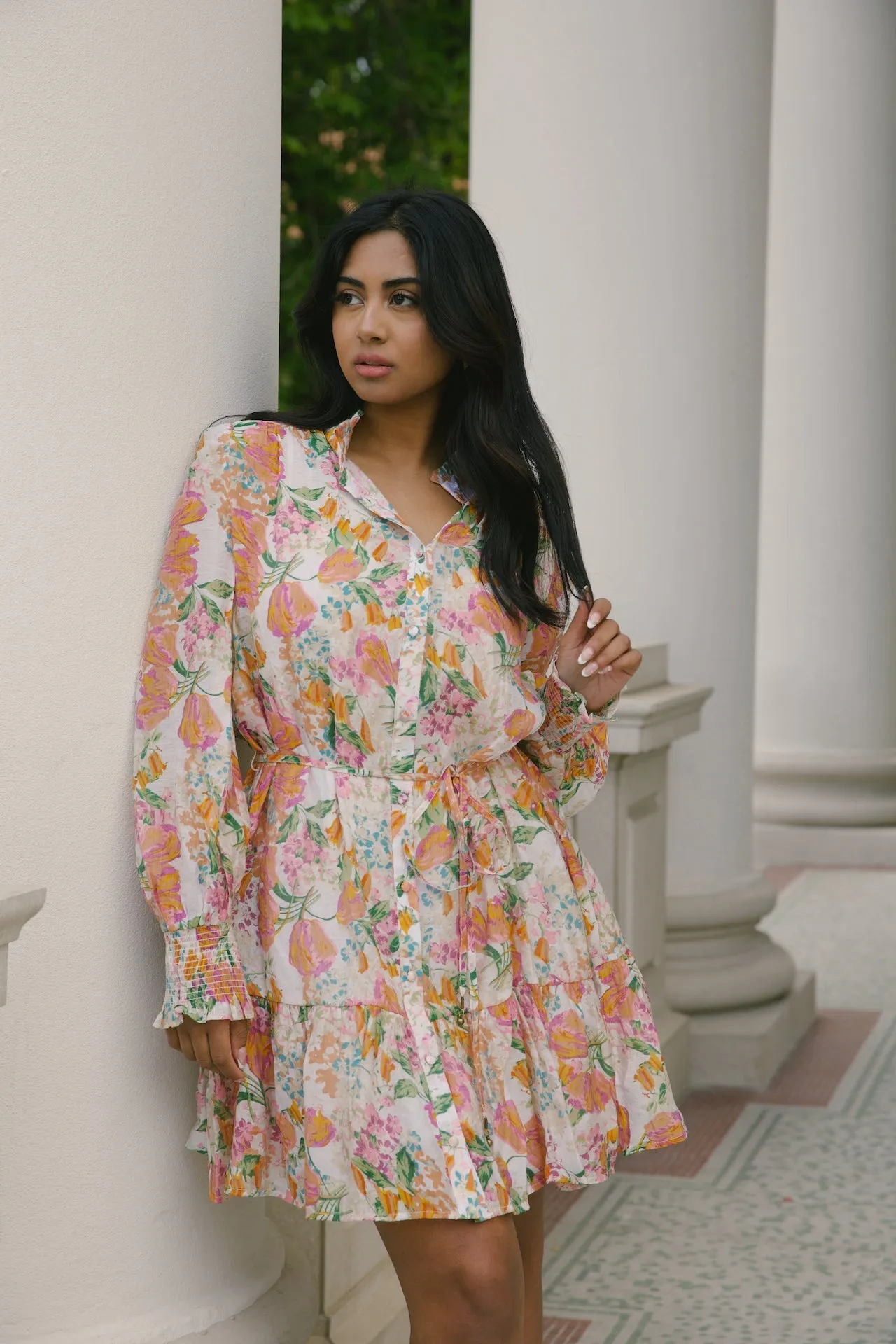 Harlow Orange Floral Dress