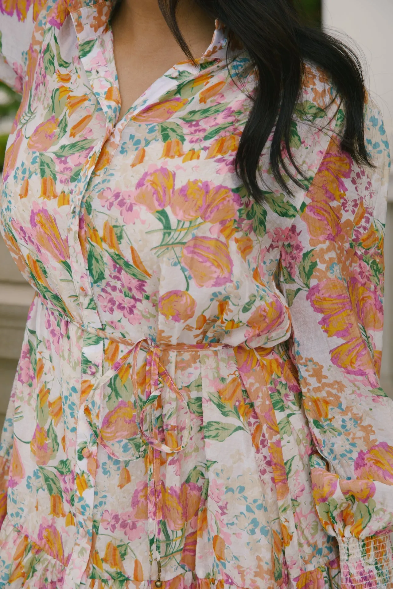 Harlow Orange Floral Dress