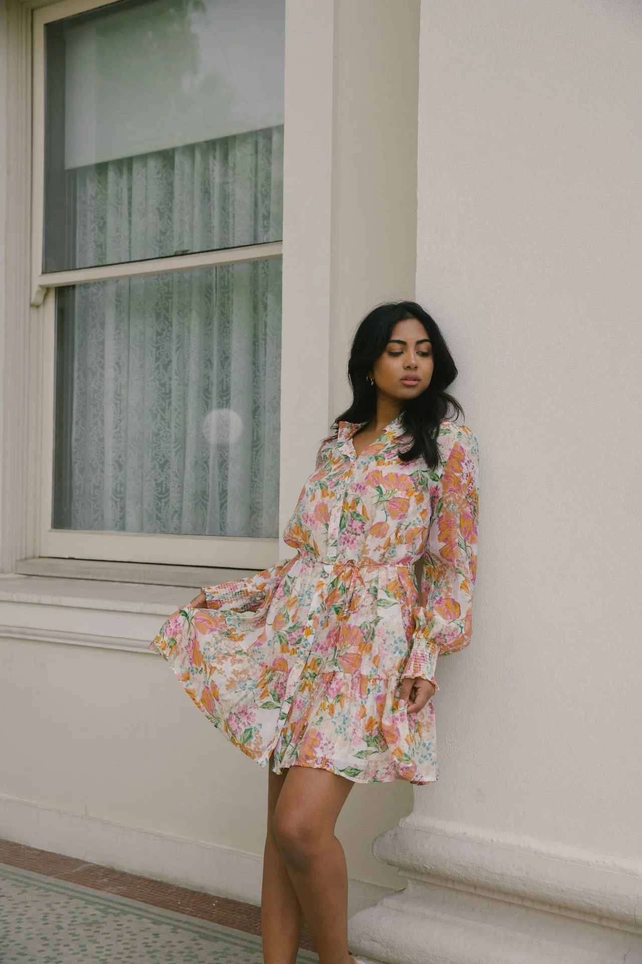 Harlow Orange Floral Dress