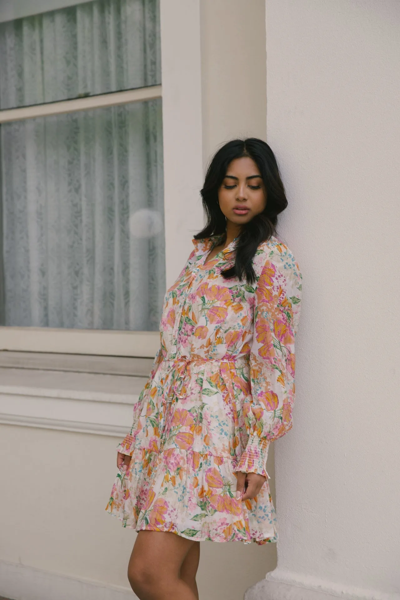 Harlow Orange Floral Dress