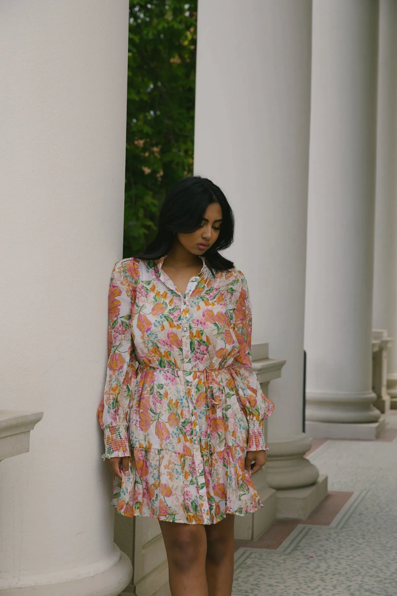 Harlow Orange Floral Dress