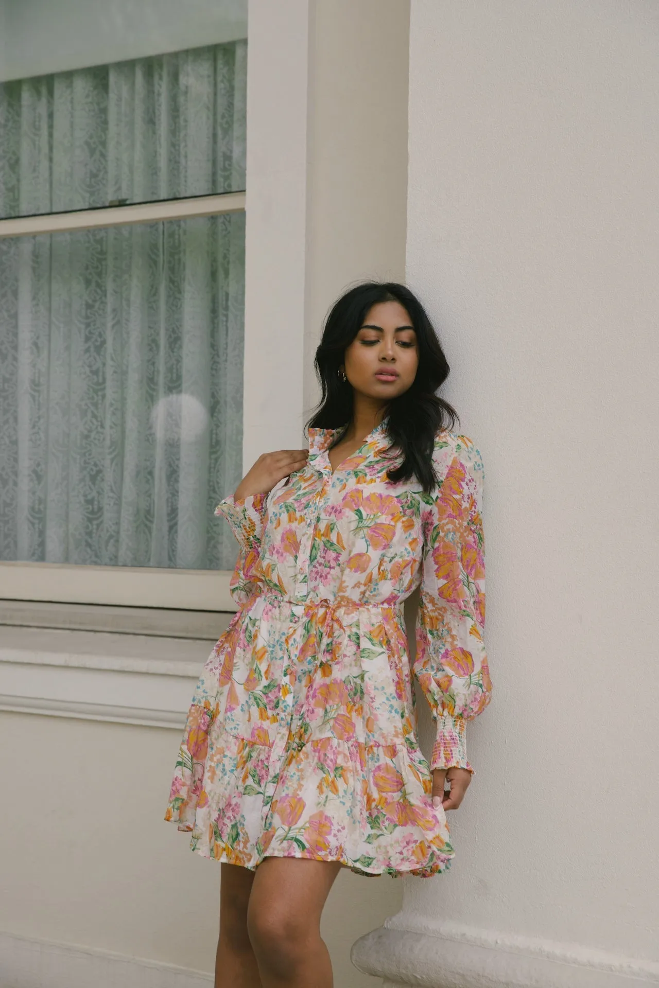 Harlow Orange Floral Dress