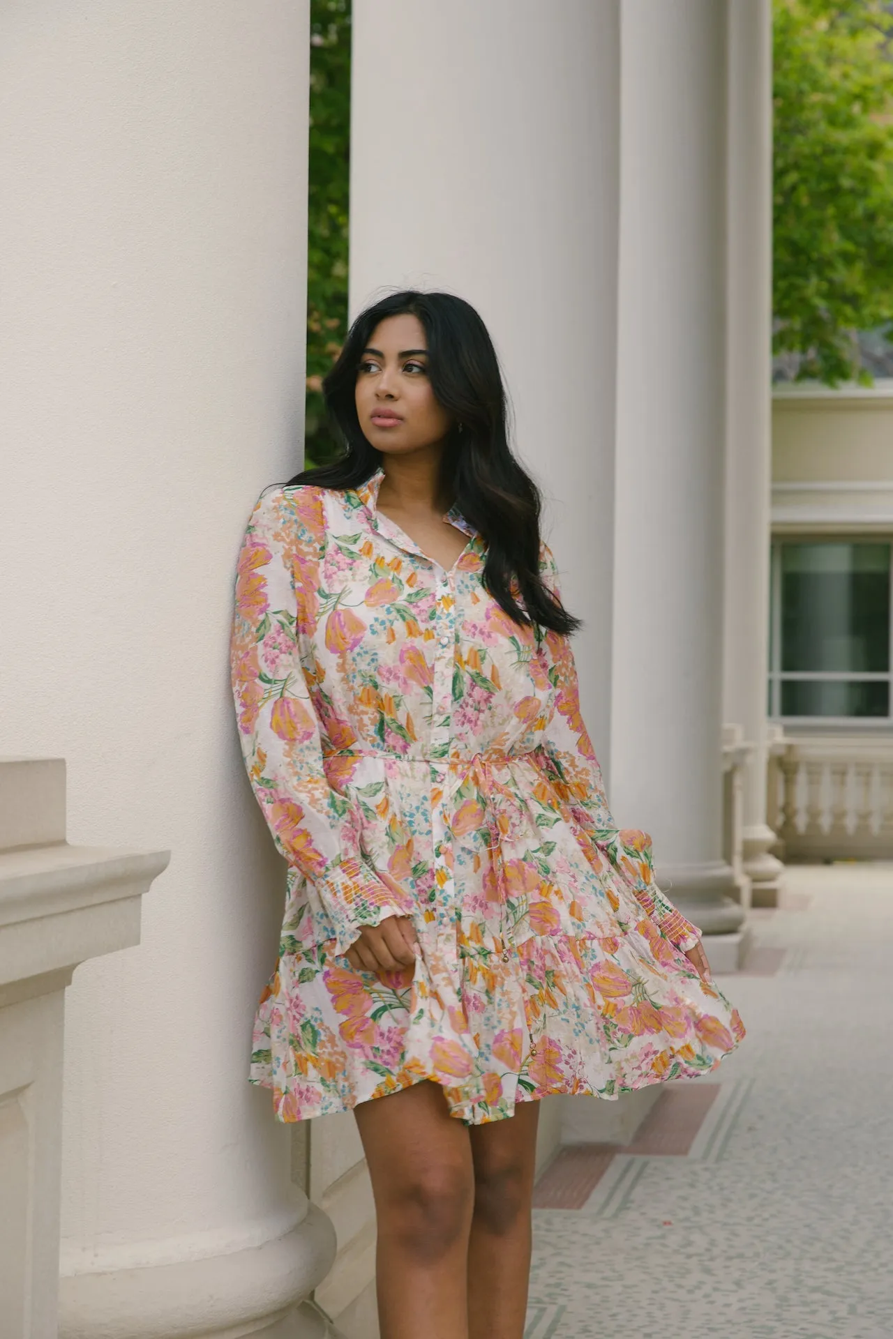 Harlow Orange Floral Dress