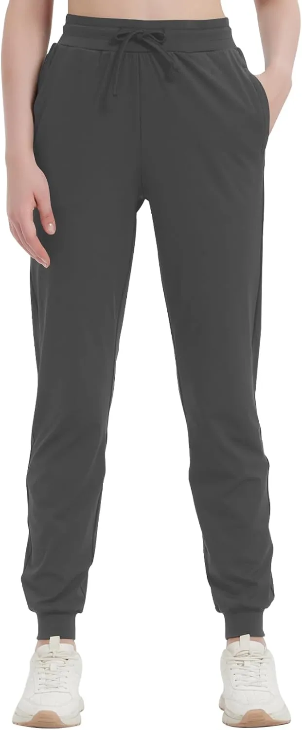 Idtswch 30"/32"/34"/36" Long Inseam Women Tall Sweatpants Extra Long Joggers Zipper Pockets Track Athletic Pants for Running