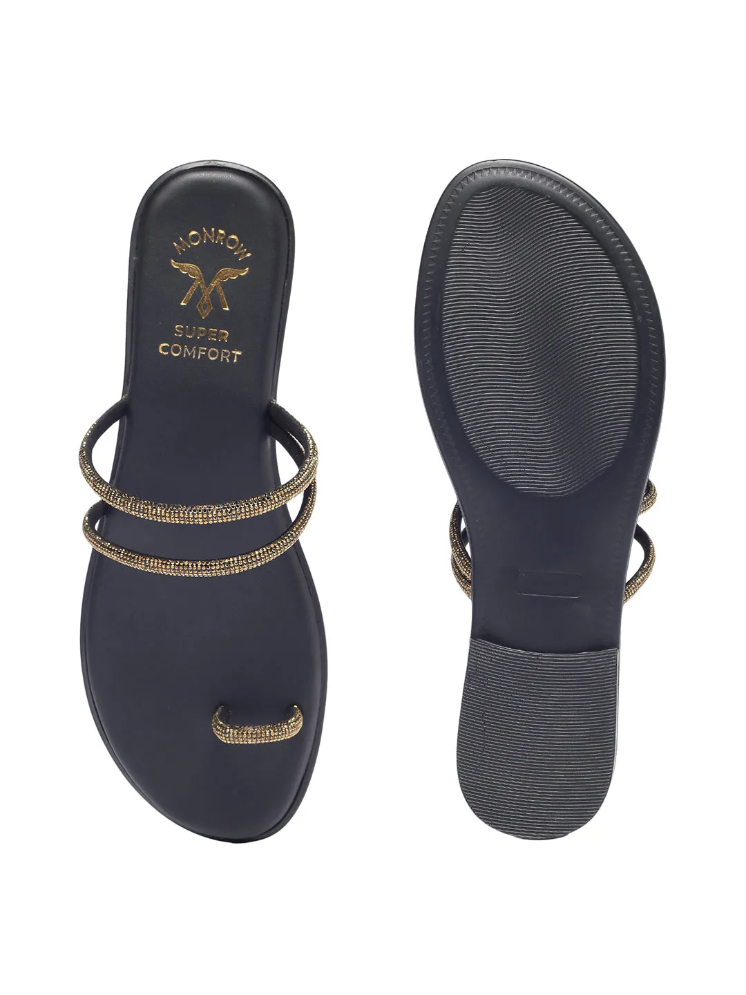 Iris Gold Flats
