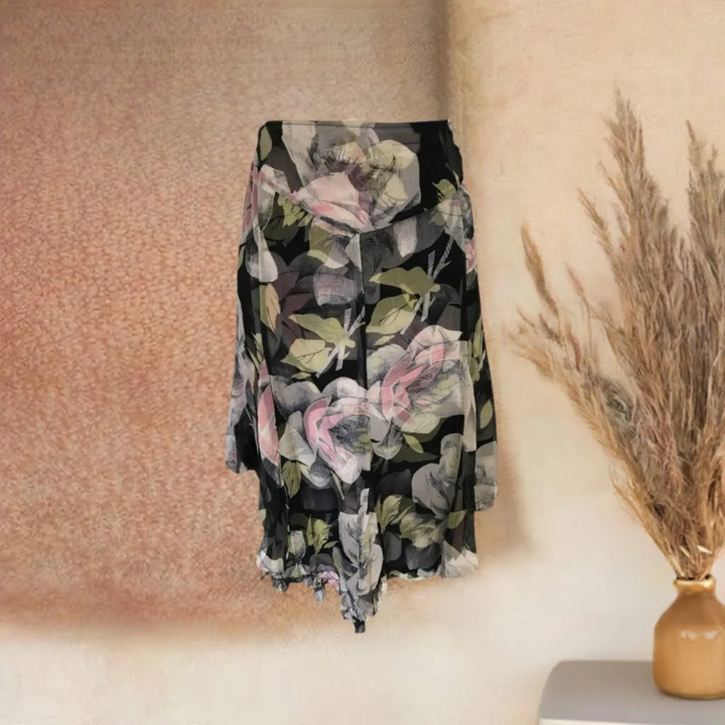 Karen Millen Floral Silk Skirt UK 8 US 4 EU 36