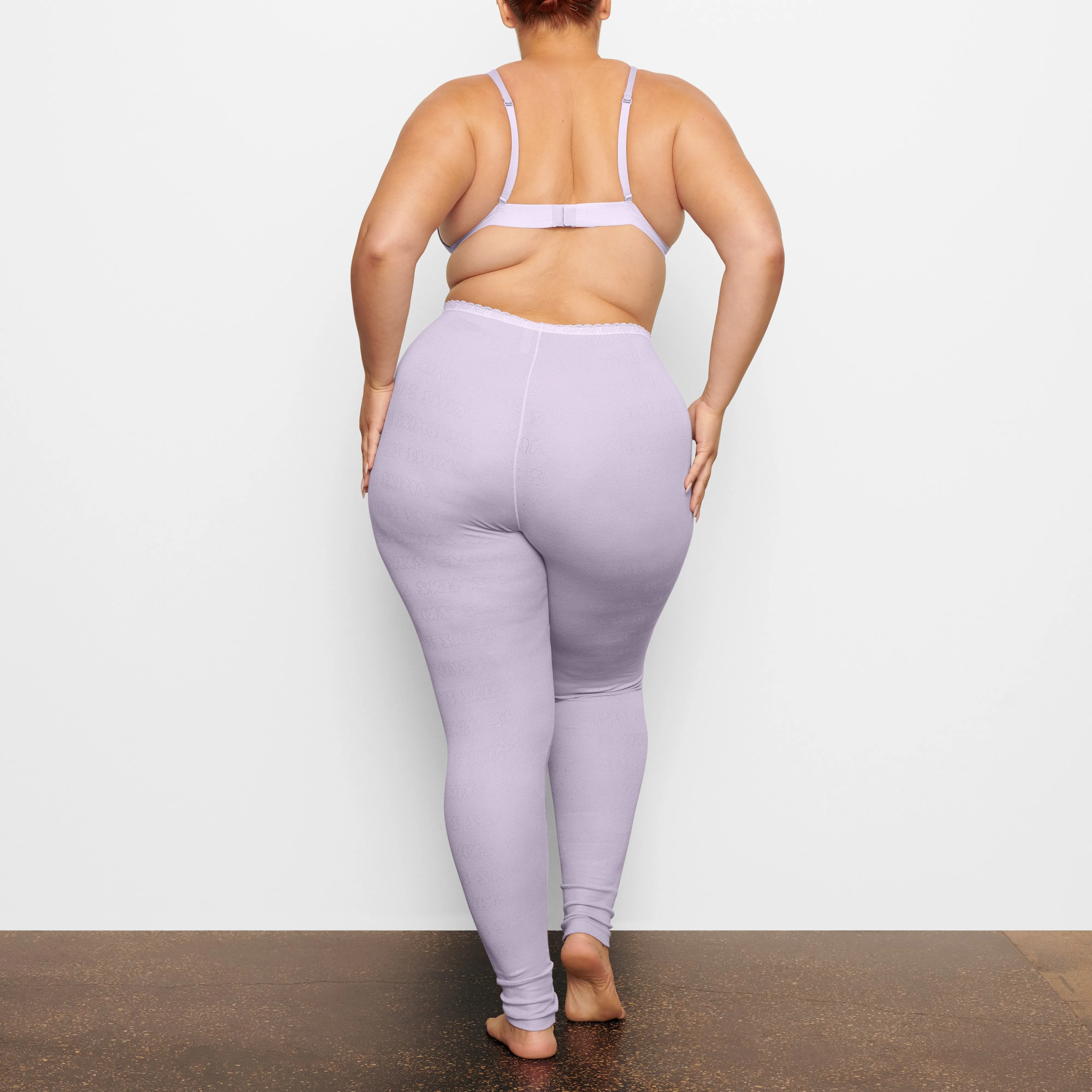 LACE POINTELLE LEGGING | LAVENDER