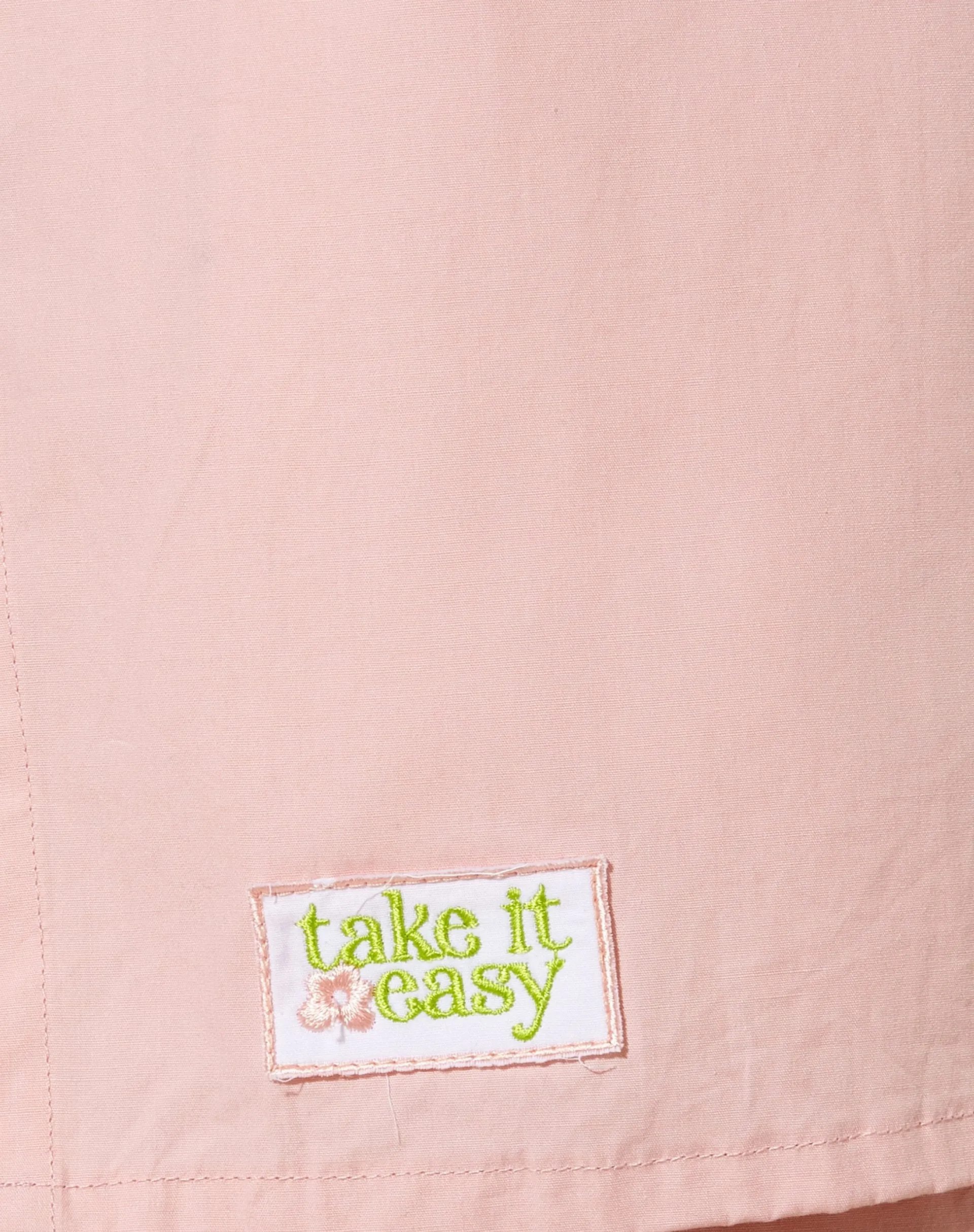 Lala Short in Poplin Pink Lady Take It Easy