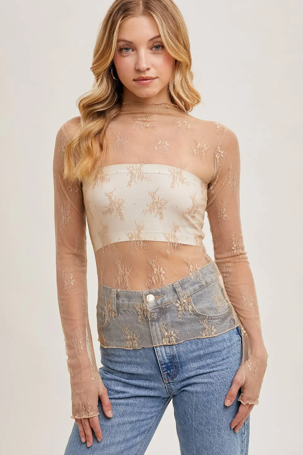 Lavender Lace Top