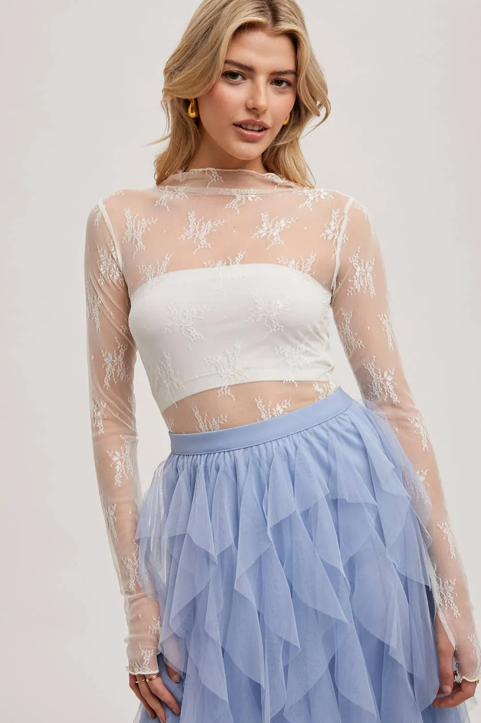 Lavender Lace Top