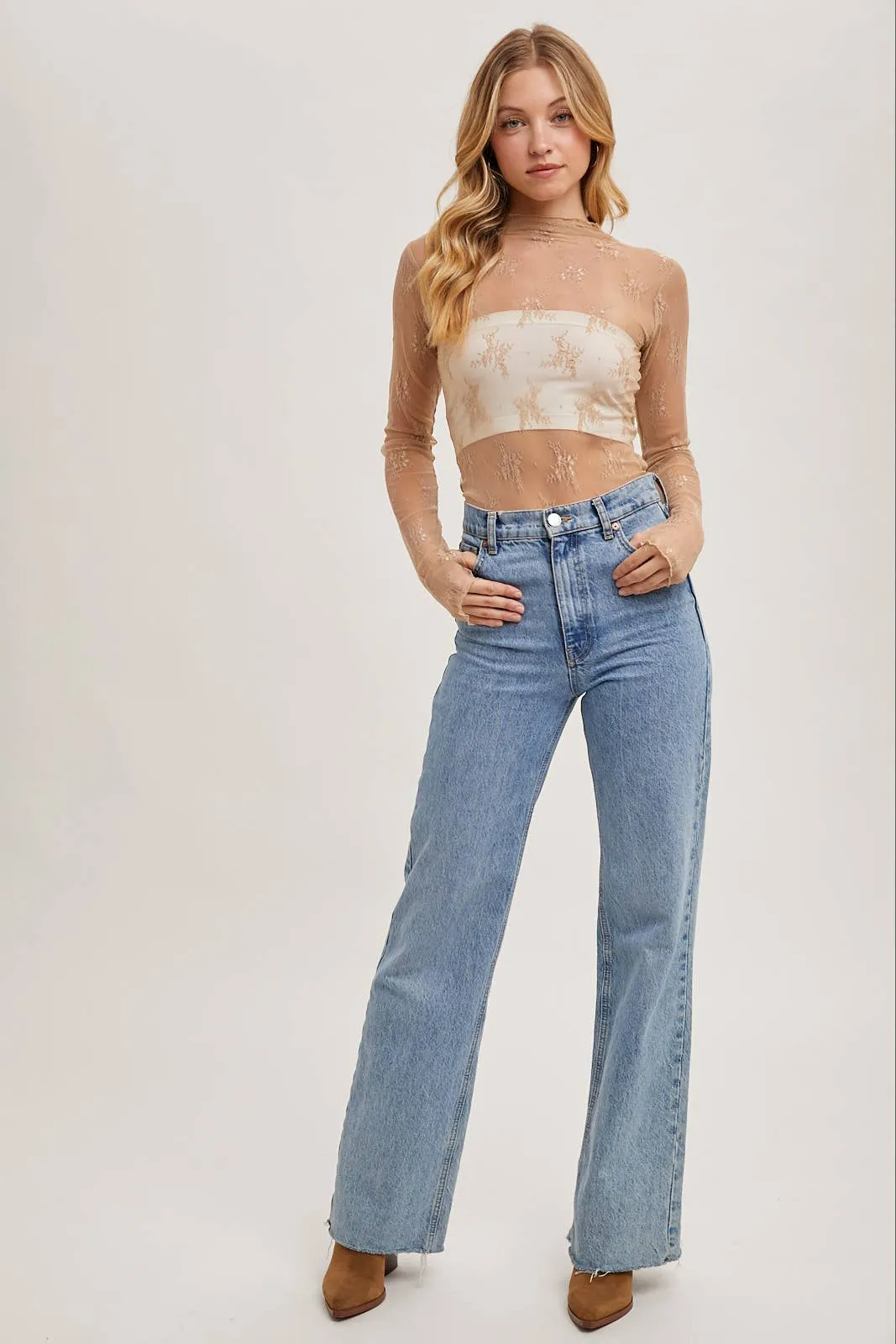 Lavender Lace Top