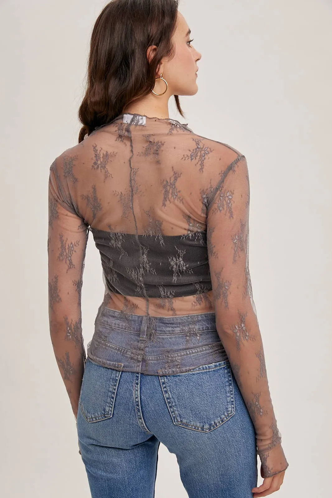 Lavender Lace Top