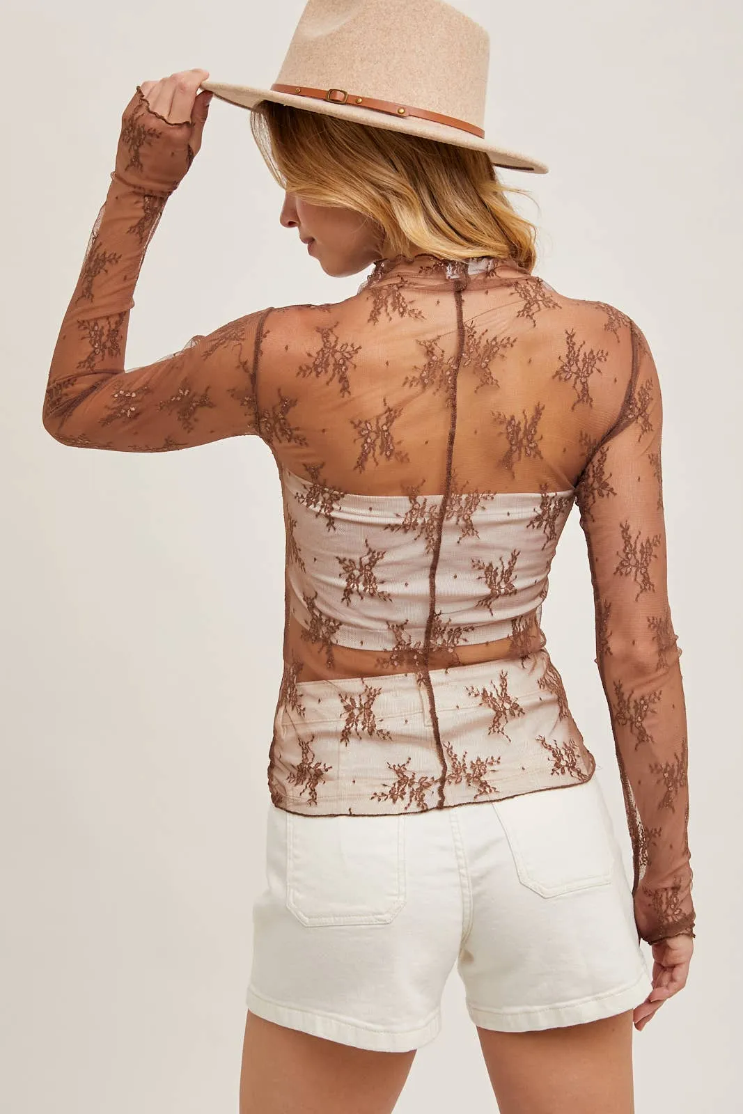 Lavender Lace Top