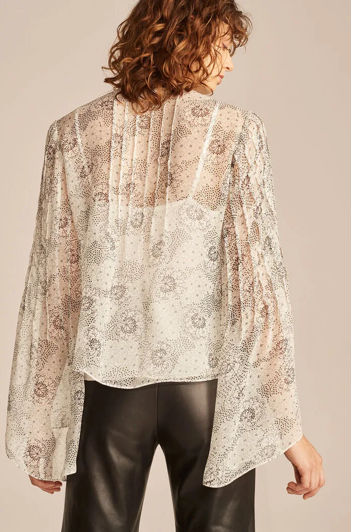 Long Sleeve Pintuck Top