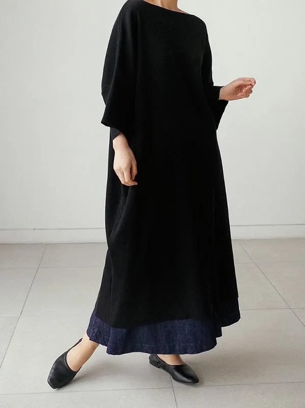Loose Wide-Leg Empire Jean Pants