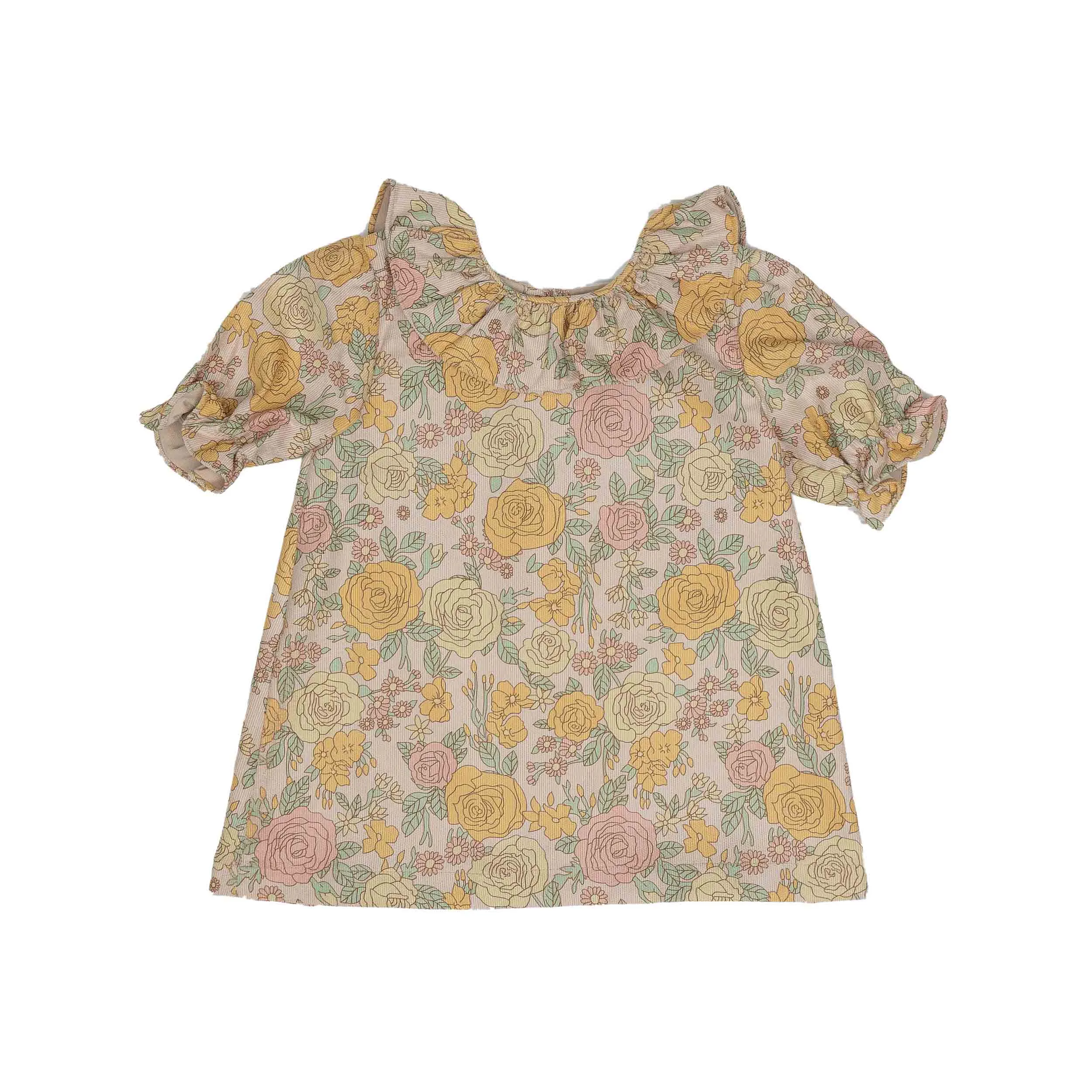 Mary Anne Mustard Floral Shirt