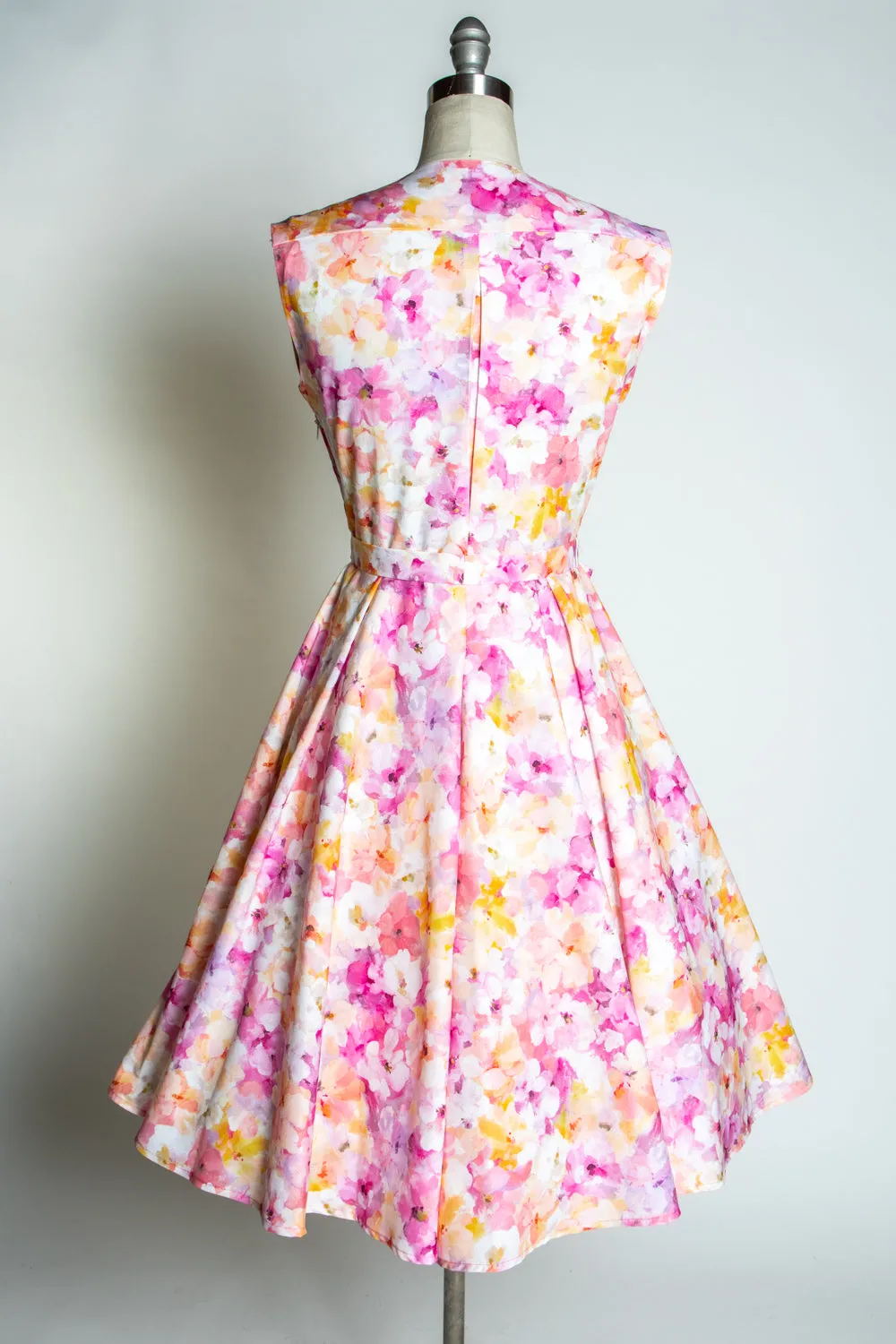 Milan Dress- Monet Floral, Pink *sale