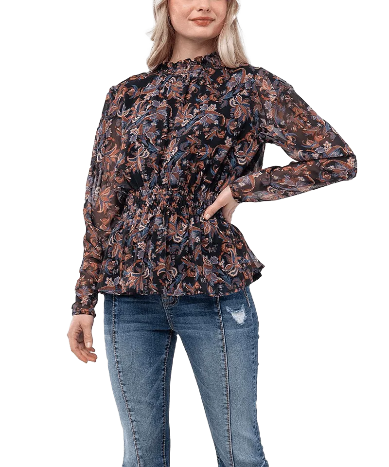Miss Me Women's Smock Blouse