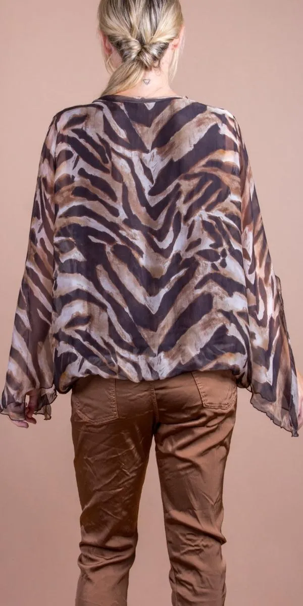 Parma Animal Print Blouse