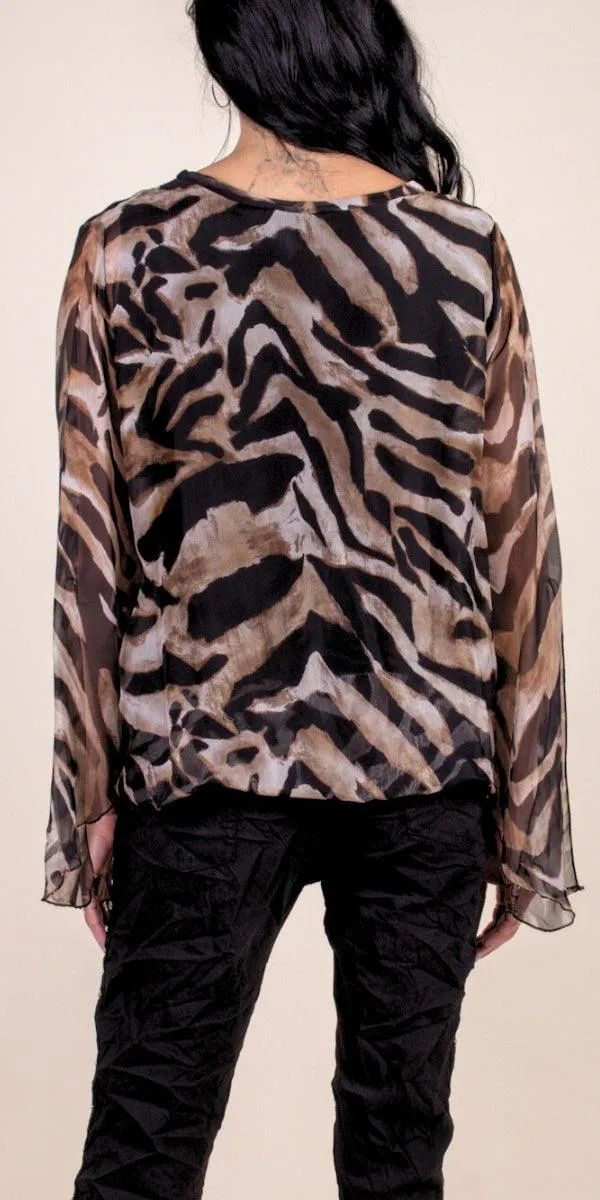 Parma Animal Print Blouse