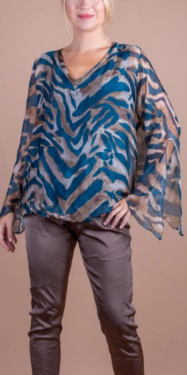 Parma Animal Print Blouse