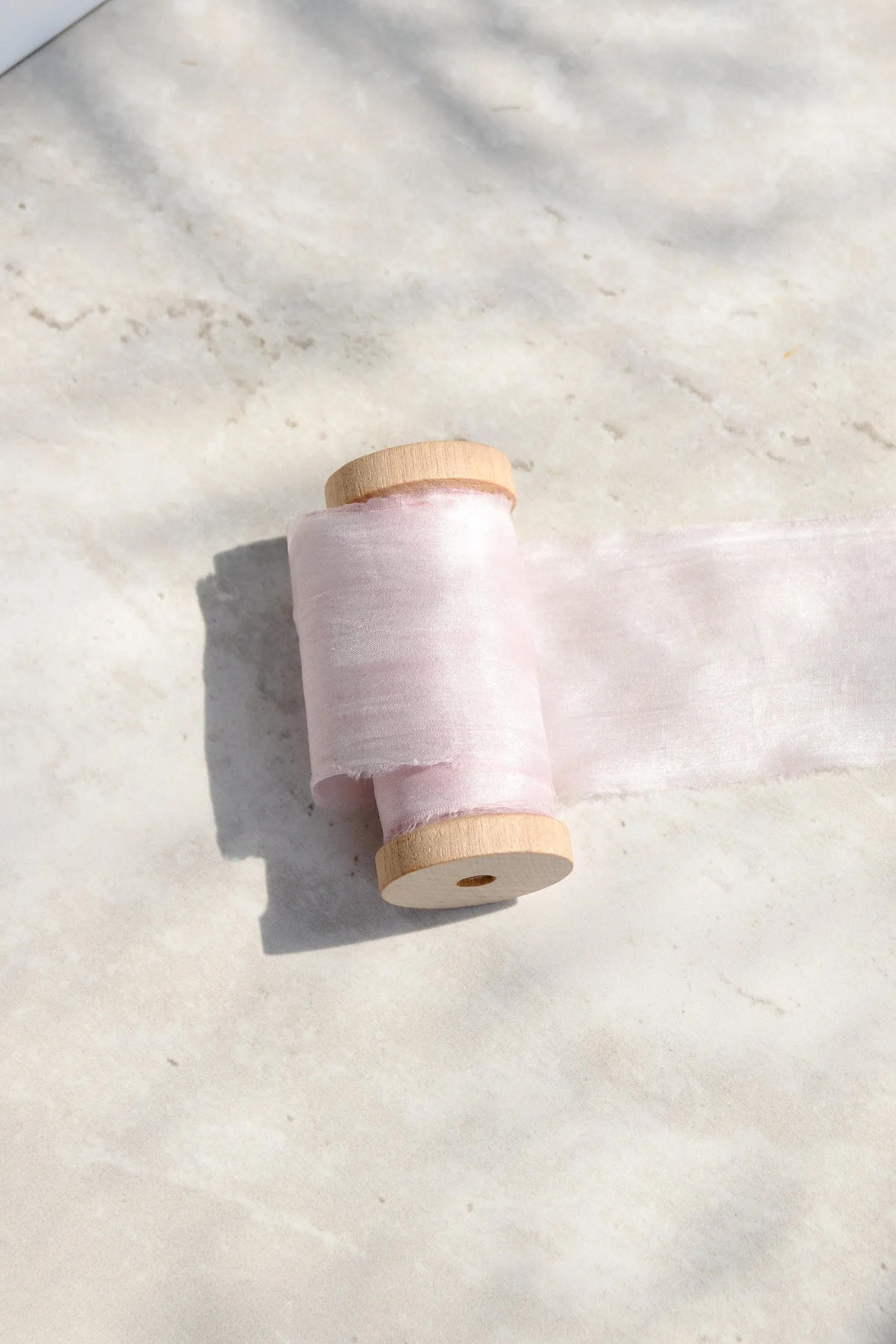 Rose Pink Plant Dyed Silk Ribbon