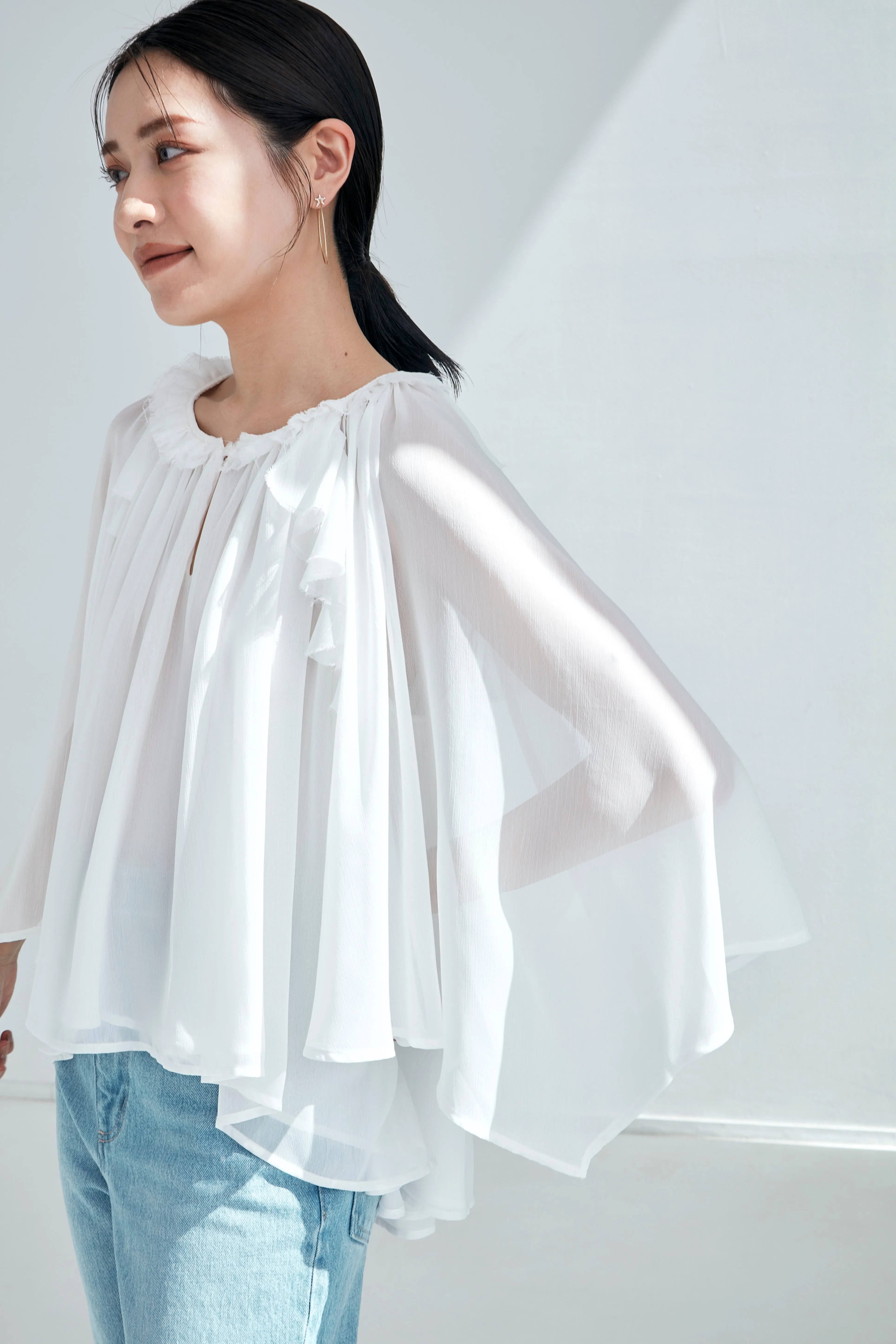 Ruffle chiffon Blouse